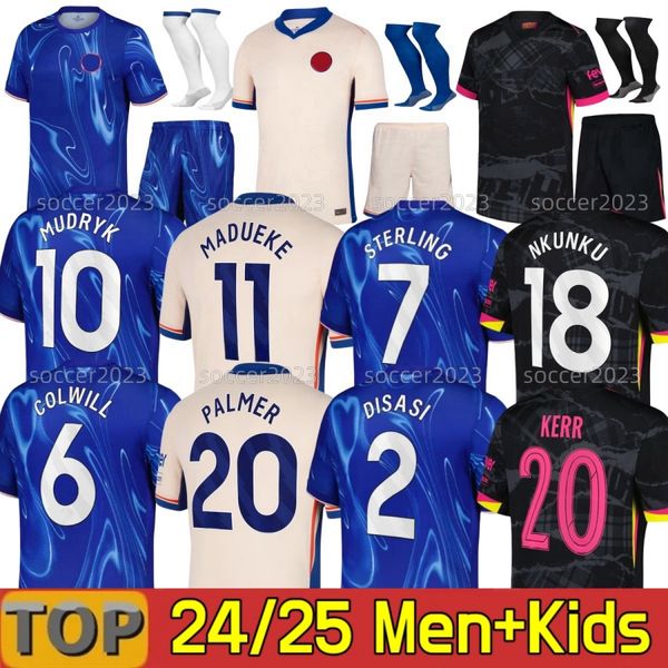 

24/25 CAICEDO Nkunku Jackson soccer jerseys MUDRYK Disasi 2024 2025 CFC ENZO JAMES STERLING Cucurella Chukwuemeka COLLECTION football shirt men kids Ugochukwu, 24 25 home aldult