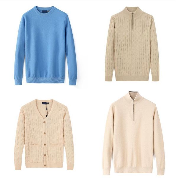 

Men Sweater knitting Pullover designer sweater zipper neck Casual Knit Jumpers zip Long Pullovers Famous Brand Youth autumn Cotton sweatshirt Asian size Christmas, 2120-black