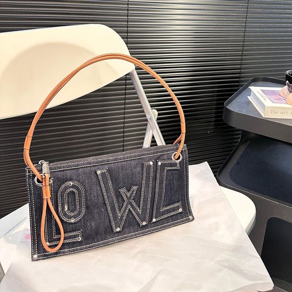 

10A designer tote shoulder top-quality denim fashion women bag, L-29*18cm
