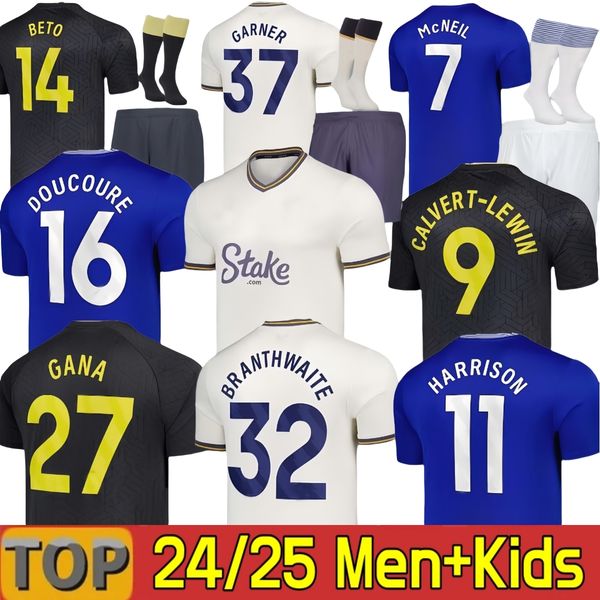 

24 25 McNEIL ONANA Evert Soccer Jerseys CALVERT-LEWIN GRAY 2024 2025 Football Shirt COLEMAN SIMMS DOUCOURE DELE GORDON TARKOWSKI MYKOLENKO Men kids kit uniorms, 24 25 third aldult epl