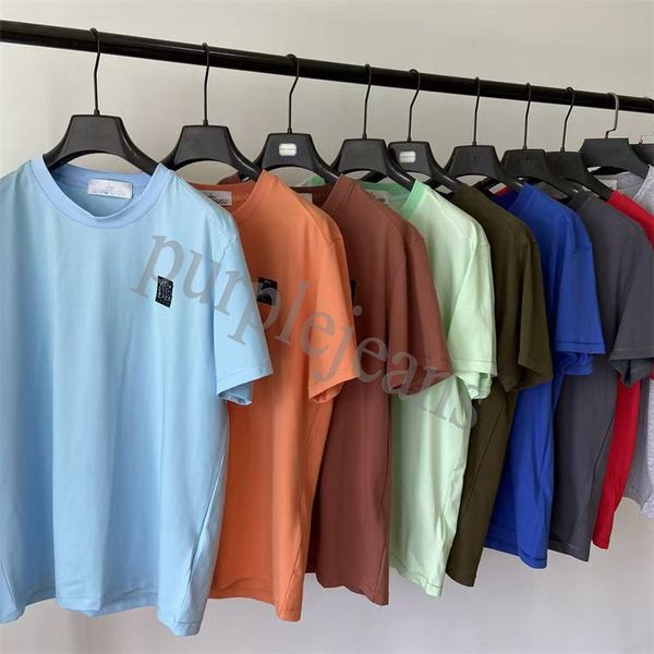 

2023 T Shirt Mens Womens Designer T-shirt Stones printing Islands Shirt Washed Old Vintage Arm Sleeve Logo Tshirt clothing, No.6
