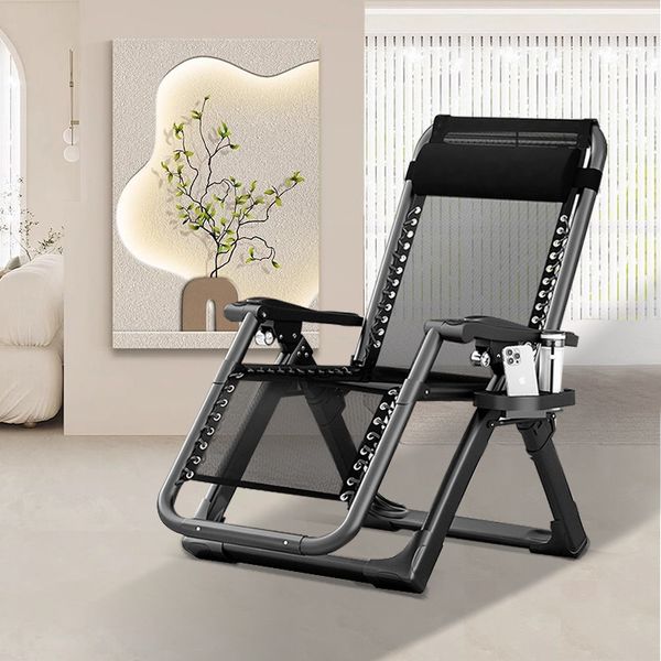 

Recliner folding nap chair back nap chair home adult lazy balcony solid dual-purpose chair leisure