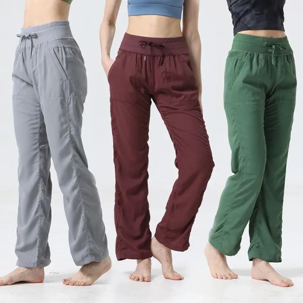 

Womens Dance Studio Pant Loose Workout Mid Waist Sports For Women Casual Gym Yoga Long Wide Leg Pants Trousers, Burgundy