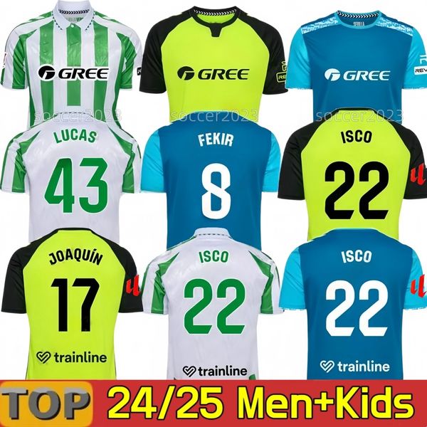 

24 25 real Betis soccer Jerseys JOHNNY PEZZELLA EZ ABDE FEKIR AVILA CHIMY Football Shirts AYOZE BAKAMBU SABALY CAMARASA JUANMI VICTOR RUIZ Men Uniforms Kids Kits, 24 25 third adult lfp