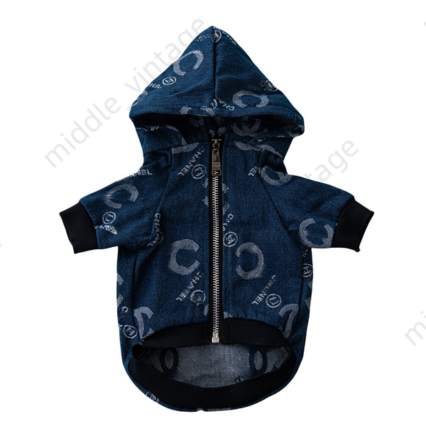 

Pet Coat for French Bulldogs Schnauzers | 2024 Trendy Autumn & Winter Fashion, Blue