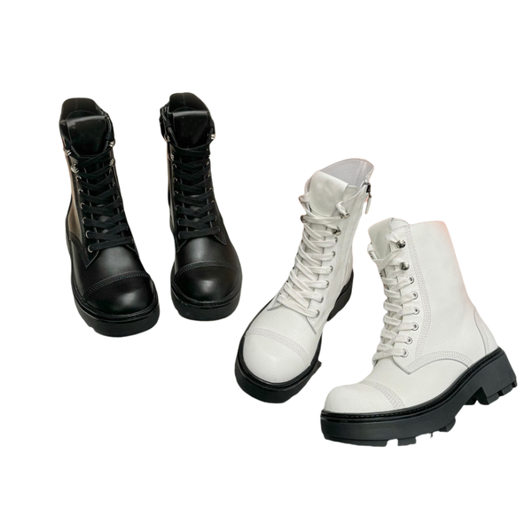 

Women boots designer boots ladies boots luxury boots casual boots Lace Up boots Short boots Leather Boots Low-Heel ankle Boots Fashion Boots Motorcycle Martin Boots, Color1