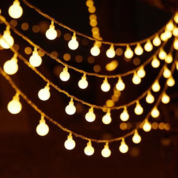 

Cosy Beads plug-in model LED string lights camping ambient string lights Christmas outdoor patio holiday decoration lights battery