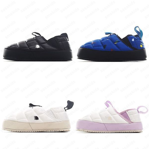 

2024 Winter Warm Veet Childrens Bread Casual Sneaker One Step Stepping Two Wear Cotton Shoes Parent Child trainers Home CSD24092411-20, Blue