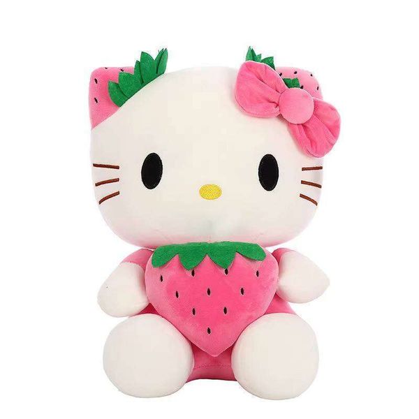 

Algo New Style Strawberry Kitty Plush Toys Stuffed Animal, Pink
