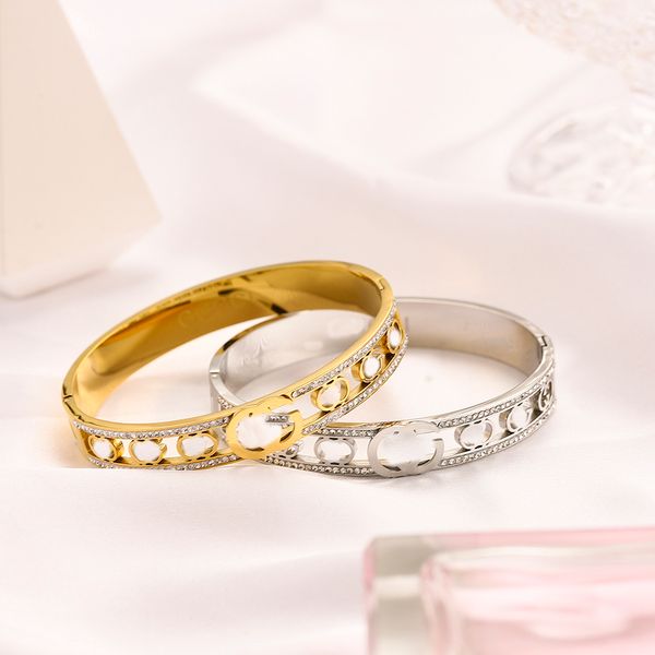 

Designer Luxury Bracelet Women Wristband 18K Gold Bracelet Stainless Steel Birthday Bangle High Quality Wedding Party Gift
