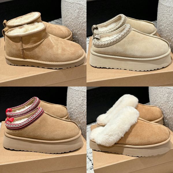 

Tazz Boots Tasman Slippers Designer Australia Snow Winter Sheepskin Boots Fashion Ladies Platform Fur Slipper Classic Ultra Mini Suede Wool Womens Ankle Booties, Green