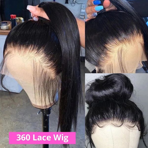 

Go Wear Easy Peruvian Straight Lace Wig 13x4 Lace Front Wigs Pre-Cut Lace Human Hair Wigs Ready To Wear 360 Lace Closure Wig s s