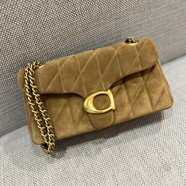 

tabby 26 bag designer leather shoulder chain underarm purse brown crossbody luxury for women letter buckle flap messenger Bag pochette popular suede clutch sac luxe