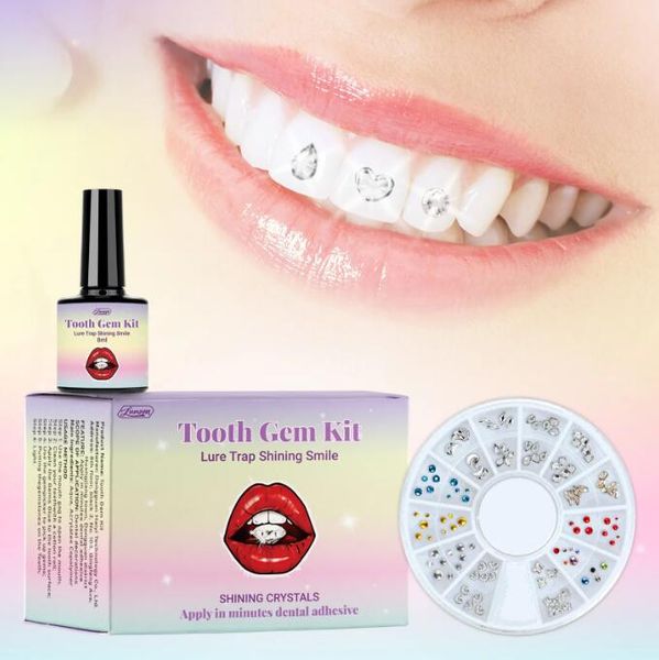 

DIY Gem Super Viscose Water Dia Crystal Decoration Teeth Easy Remove Install Tooth Jewelry Kit