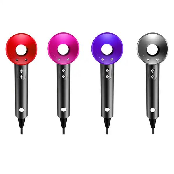 

2024 Professinal Negative Ion Blow Dryer Quick Dry Leafless Hairdryer Salon Home Appliances Constant Temperature Hair Care, Black
