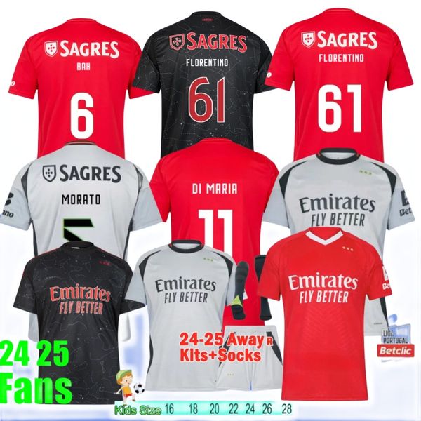 

4XL Benfica Soccer Jerseys benfica jersey 24 25 KOKCU A.CABRAL NERES OTAMENDI Fans Player Version Football Shirts JOAO VEVES AURSNES Men Kids Kits Uniforms, #1
