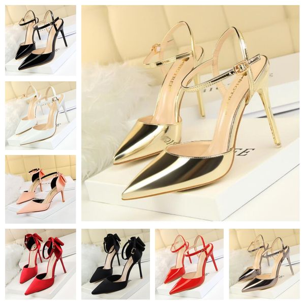 

Dress Shoes BIGTREE Shoes Sexy Woman Pumps Black Blue Sliver Women Heels Silk High Heels Women Shoes Stiletto Heels 9.5 Cm Ladies ShoesL464, Purple