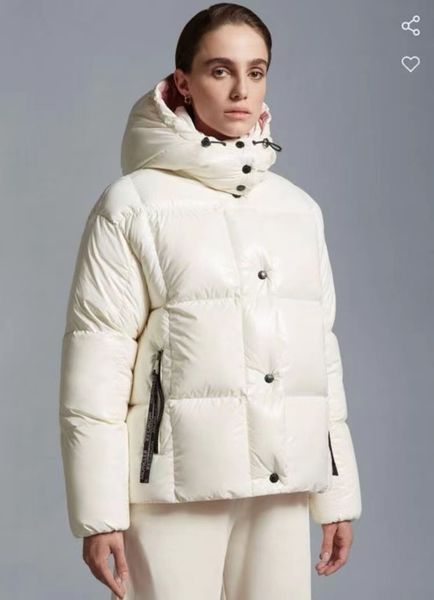 

M home designers winter down jacket bread coat super thick loose fashion hooded short women windproof brand jacket white pufferjacke mon jacket asian size 0-3, Milk white