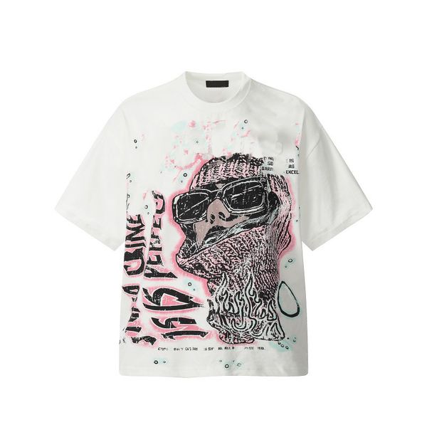 

summer fashion mens women designer t shirt hip hop clothes shirts women t shirts couple short sleeves cottom tee loose, Red