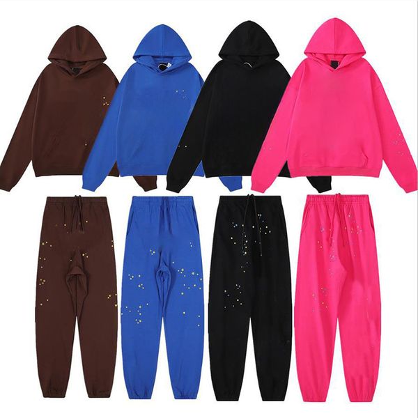 

hoodies designer hoodie designer mens hoodie young 5 tracksuits men women hoodie high quality foam print graphic pink sweatshirts y2k pullovers asian size S, Colour1