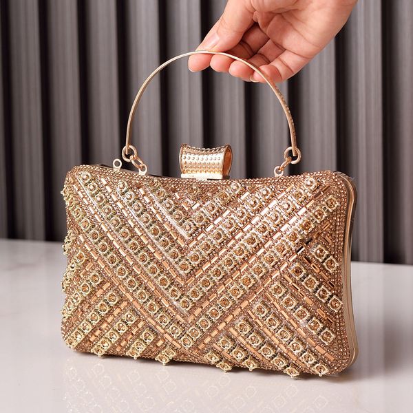 

Explosive diamond-inlaid dinner bag color senior sense banquet bag European and American fashion rhinestone bag, Colours