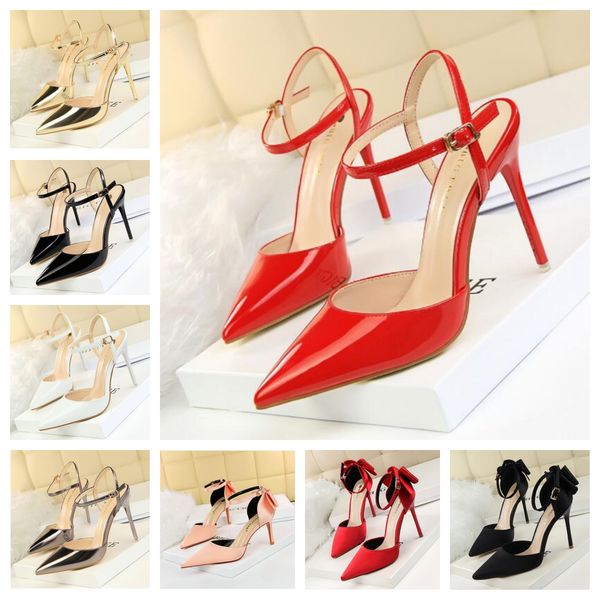 

Dress Shoes Retro Suede Cross Straps High Heels Women Pumps Metal Square Head Sexy Roman Sandals Shallow Fashion Designer Tacones MujerL464, Hunter green