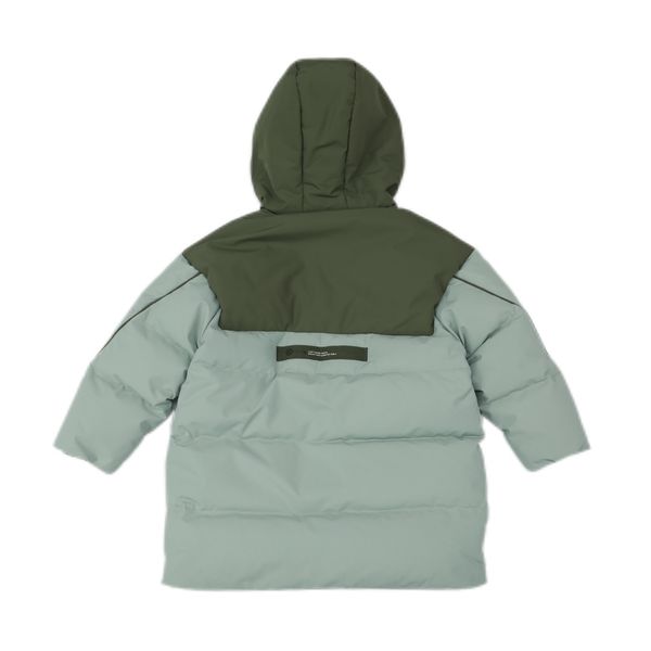 

Custom Men's Casual Style Winter Thick White Duck Puffer Jacket Long Warm Hood Waterproof Logo Button Zipper Breathable Design puffer jackets, Green