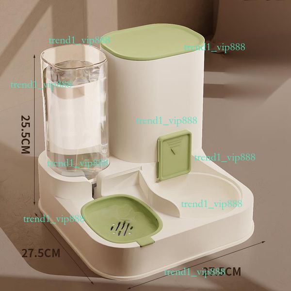 

Fashion Dog Automatic Feeder pet automatic dispenser Cat Food Double Drinking Bowl Integrated Source water 2f3