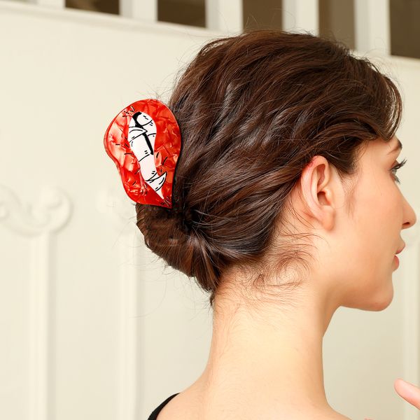 

New Halloween spooky grab clip gothic style versatile shark clip fashion temperament hair accessories