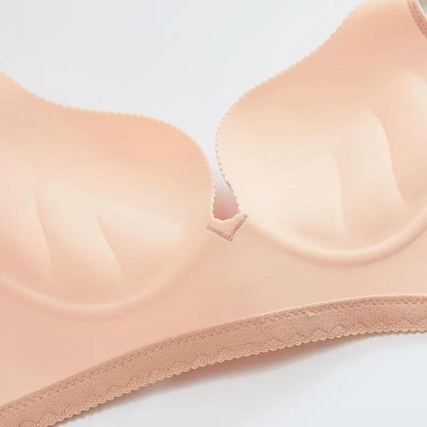 

Subtle Chic Style Non-Stainless Wire Free Bras for Seamless All-Day Fit, Pink