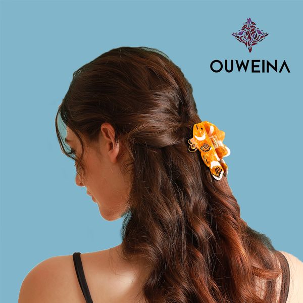 

New fun yellow chubby fish scratch clip senior acetic acid hair grip versatile plate hair shark clip delicate hair accessories