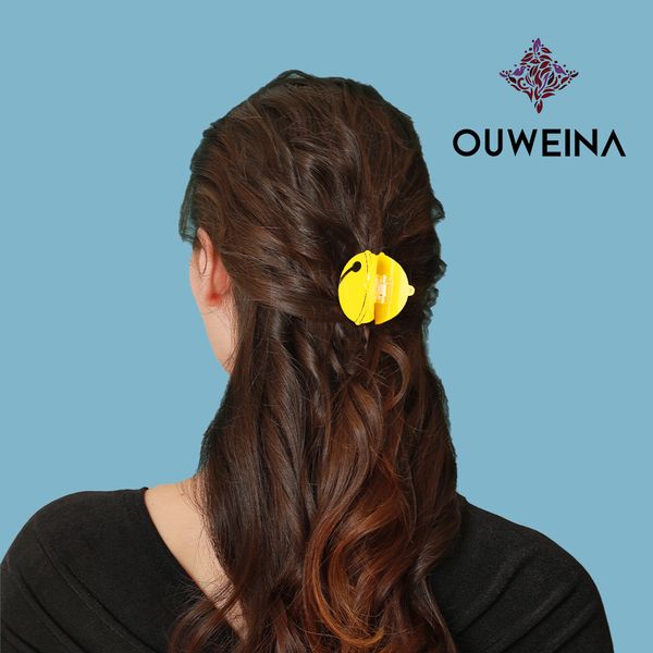 

Funny bell acetate hair clips girl heart bangs clip side clip student creative broken hair clip hair accessories wholesale