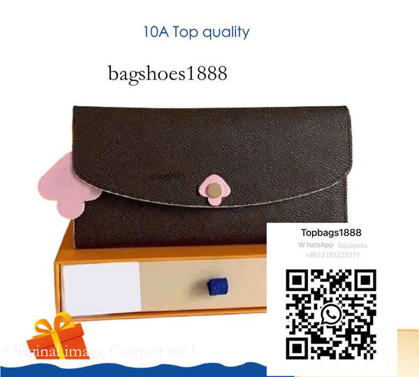 

Fashion Designer Wallets Emilie Purses Womens Envelope Wallet High-Quality Brown Wer Letter Slim Credit Card Holders Lon, Army green