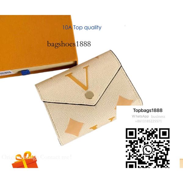 

Designer Women Wallets Victorine Purses Emed Wers Letters Empreinte Short Credit Card Holders Ladies Fashion Money Clutc, Chocolate