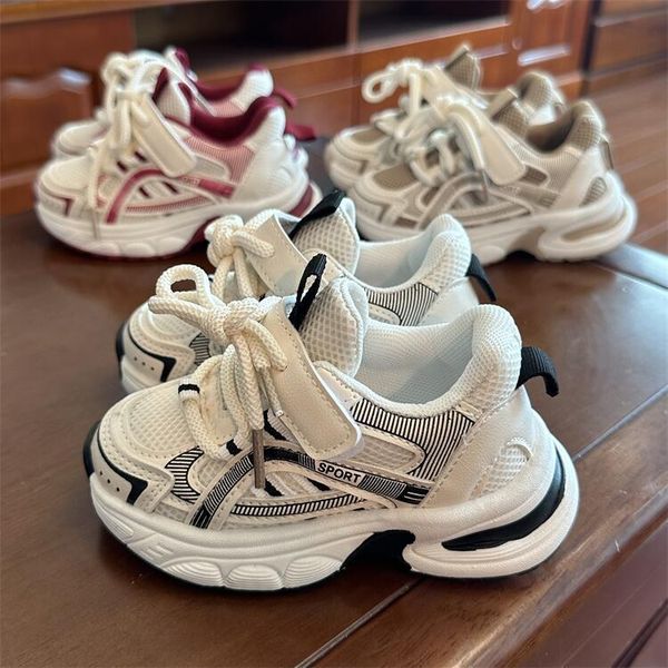 

Designer Girls Boy Athletic Designers Kid Outdoor Trendy Kids Classic Lace-up Children Sports Shoes DYD2409295, Brown