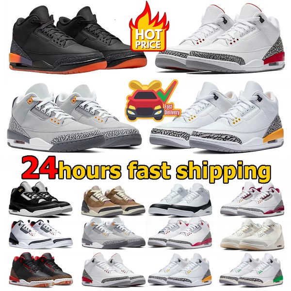

2024 Basketball 3 Shoes 3s men women Vintage Black Cat Floral Midnight Navy Palomino White Cement Reimagined mens trainers J Balvin sunset rio women sneakers, Camel