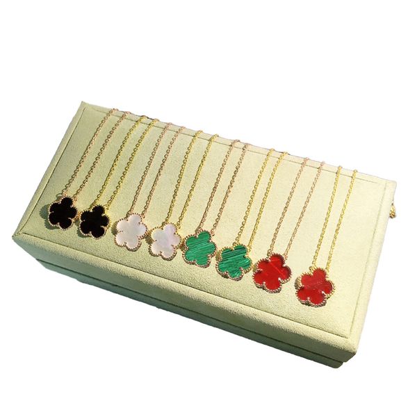 

Designer Necklace Womens Pendant Necklaces Designer Jewelry for Women Fritillaria Clover Flowers Design Sister Gift Elegant Wedding Jewelry Whale Accessories
