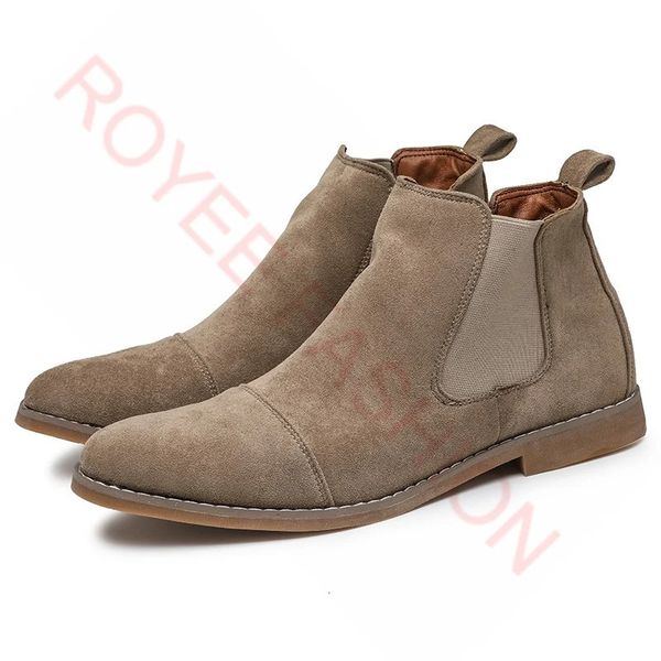 Comfortable Yellow Chelsea Boots for Men