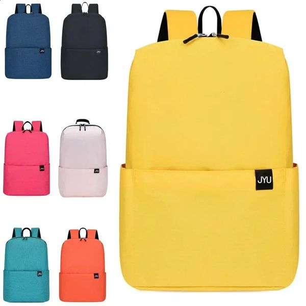 Casual Women Men Waterproof Backpack Portable Travel School Laptop Bags Student Rucksack MultiColor Female Zipper Backpacks 240925Z