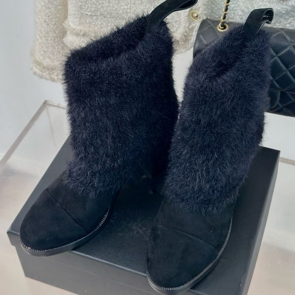 

Designer Boots Women Boot Socks Boots Ankle Boot Knitted Elastic Booties Thick High Heels Short Leather Boots ladies Luxury boots casual Fashion boots short boots, Color1