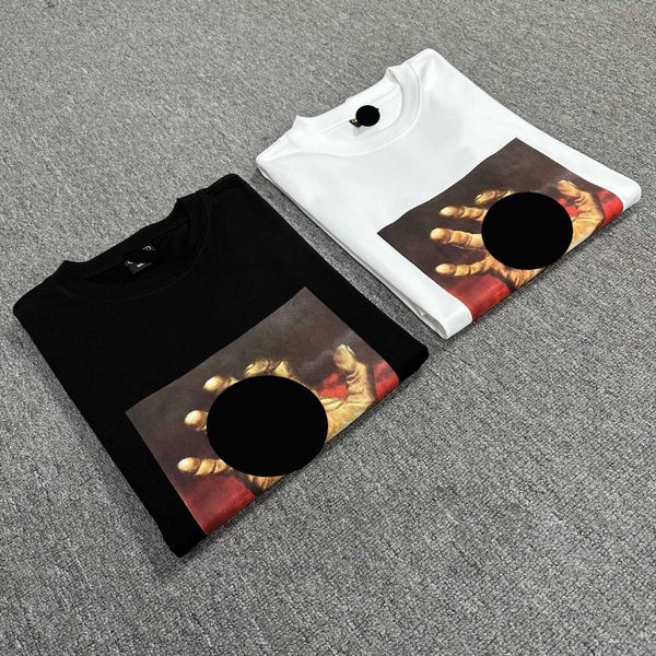 

Street Fashion T-shirt Label Devi1 1sland T-shirts Palm Imprint T Shirt Digital Print Short Sleeved T Shirts For Men Womens Loose Versatile Lovers Tshirt, 3159 white