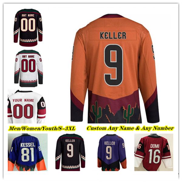 

COYOTE Hockey Jerseys Clayton Keller Nick Schmaltz Bjugstad Matias Maccelli Lawson Crouse Alexander Kerfoot Sean Durzi Liam O'Brien Jason Zucker Michael Carcone, Men orange