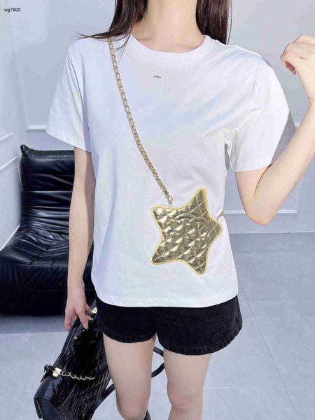 designer t shirt women brand clothing for womens summer tops fashion five pointed star logo girl shirt Jan 02