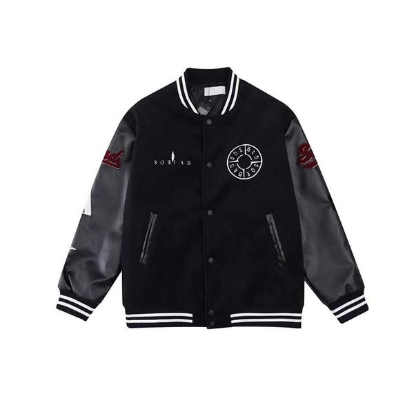 

Mens and Womens Jackets Baseball Varsity Jacket St0ne is1and Letter Stitching Embroidery Men Loose Causal Outwear Coats Outdoor Streetwear, A2