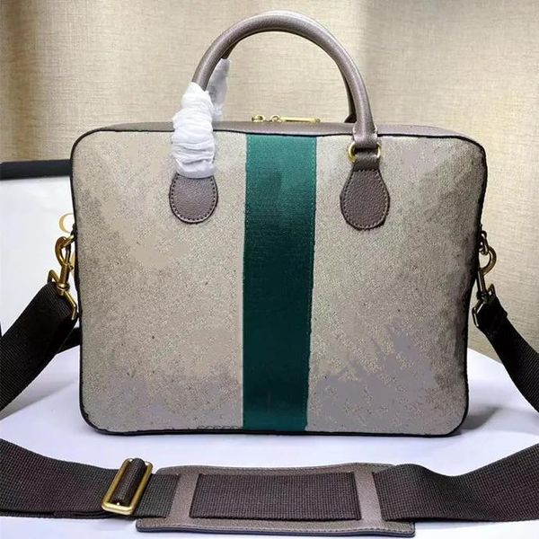 

Designer Briefcase Men Briefcases Laptop Business Bag Computer Bags Fashion Leather High Quality, Gray