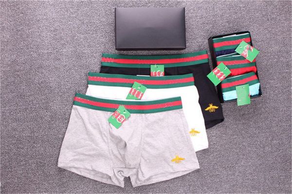 

GUCC1 Crocodile Designer Man Underpants Fashion Letter Printed Breathable Boxers Man Pure Cotton Underwear 3pcs/Lot, 1lot=3pcs=3color