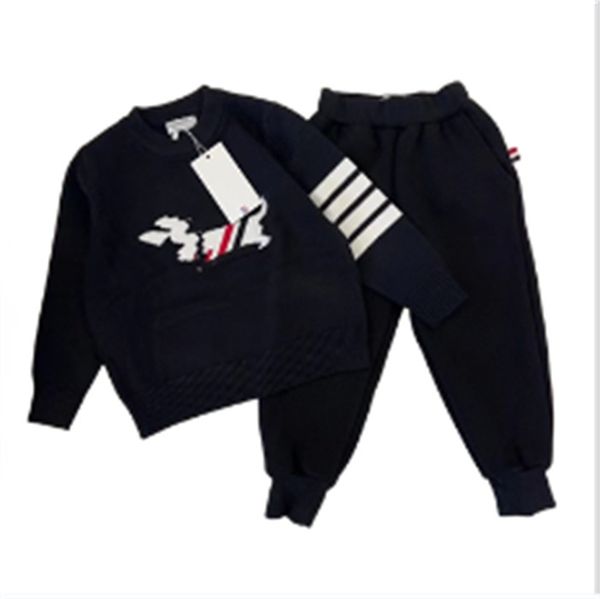 

New Designer Children's Clothing Set Summer Boys and Girls Tracksuit Baby Baby Short Sleeve Clothes for Kids Size 90cm-150cm A33, Blue