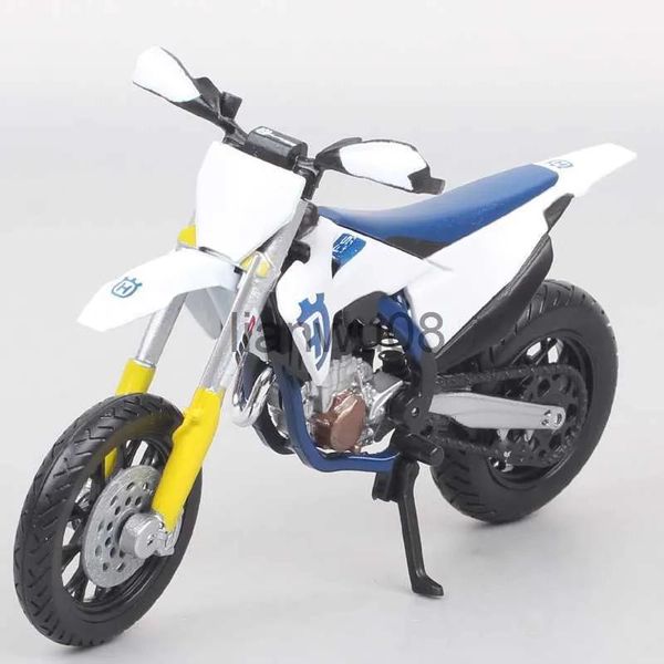 

Diecast Model Cars: 1:18 Scale Bburago Husqvarna FS 450 Supermoto Motorcycle Model, Motocross Endurance Racing, Realistic Toy Vehicles