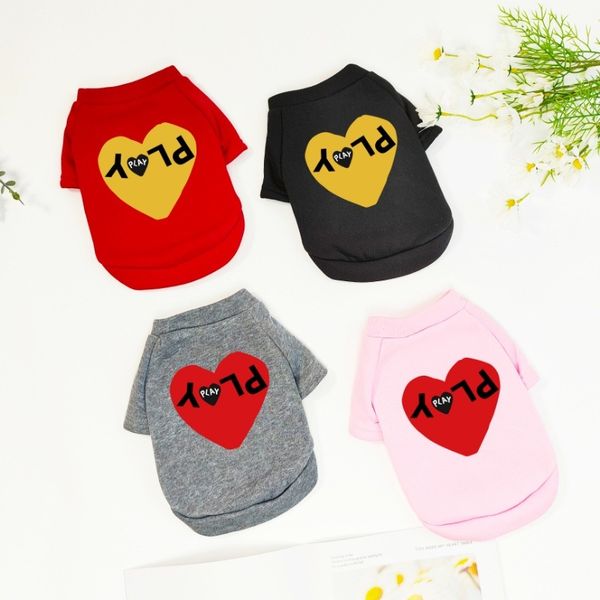 

Minimalist and fashionable printed pet hoodie, Black yellow heart