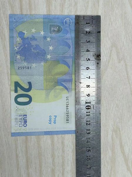 

Copy Money Actual 1:2 Size Festive Party Supplies Top Quality Prop Euro Toys Fake Notes 10 20 50 Uralq